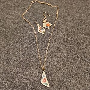 Earring And Necklace Set